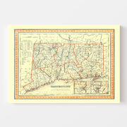 map of Connecticut