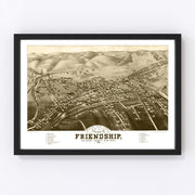 Friendship Vintage Map 1882