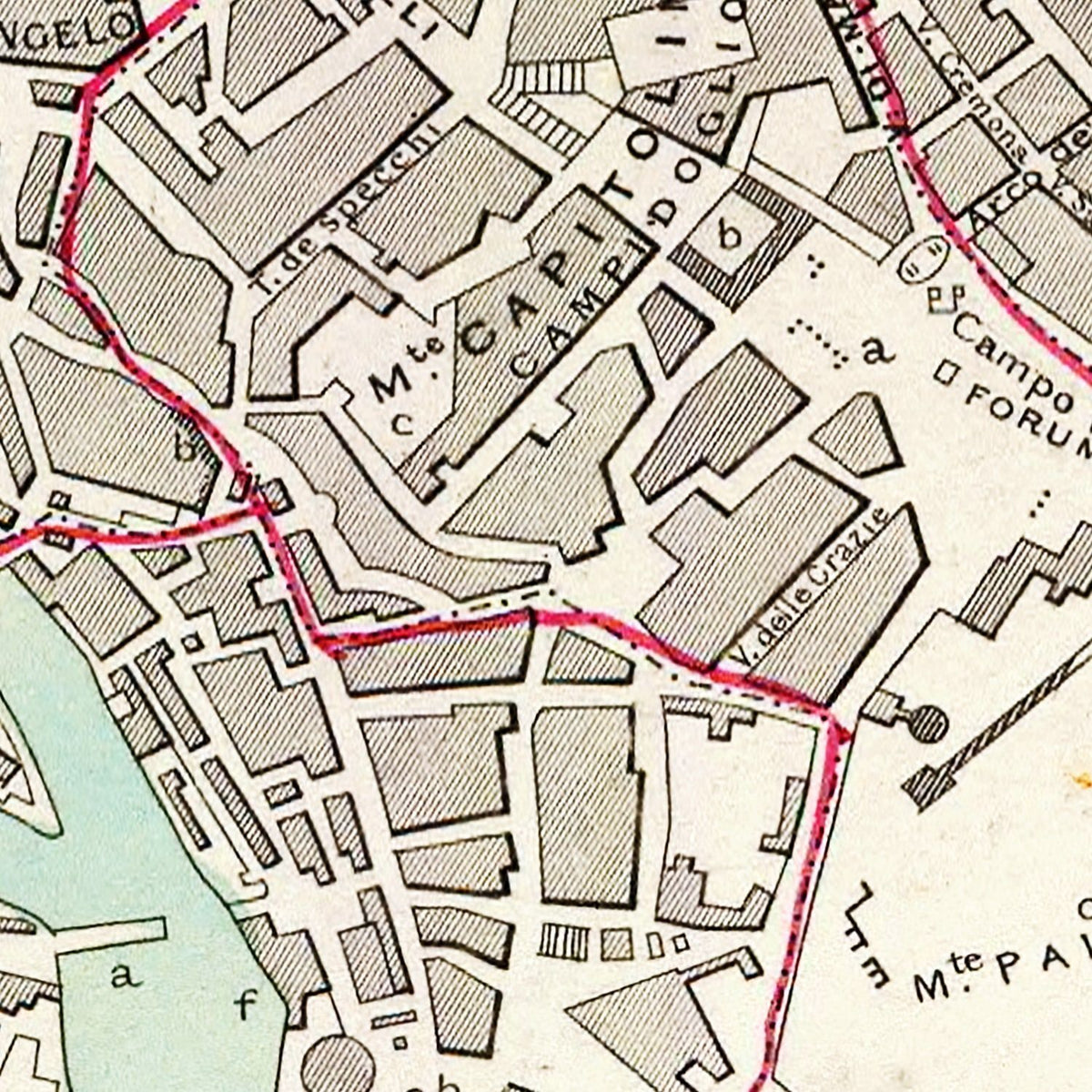 Restored historic details from the 1838 city map of Stockholm