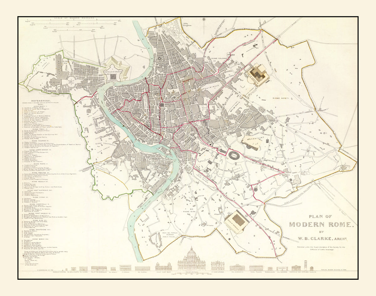Preview of Vintage Map of Stockholm, Sweden 1838
