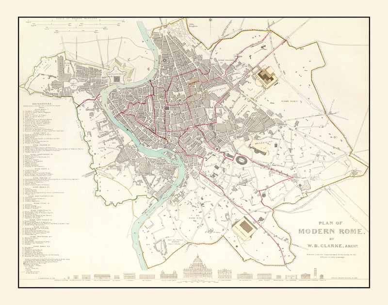 Size comparison using Vintage Map of Stockholm, Sweden 1838