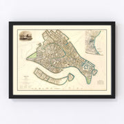 Venice Vintage Map 1838