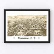 Gouverneur Vintage Map 1885