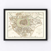 Vienna Vintage Map 1833