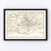 Warsaw Vintage Map 1831