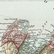 old New Zealand map