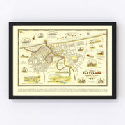 Cleveland Vintage Map 1937