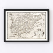 Portugal Vintage Map 1570