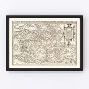 France Vintage Map 1570