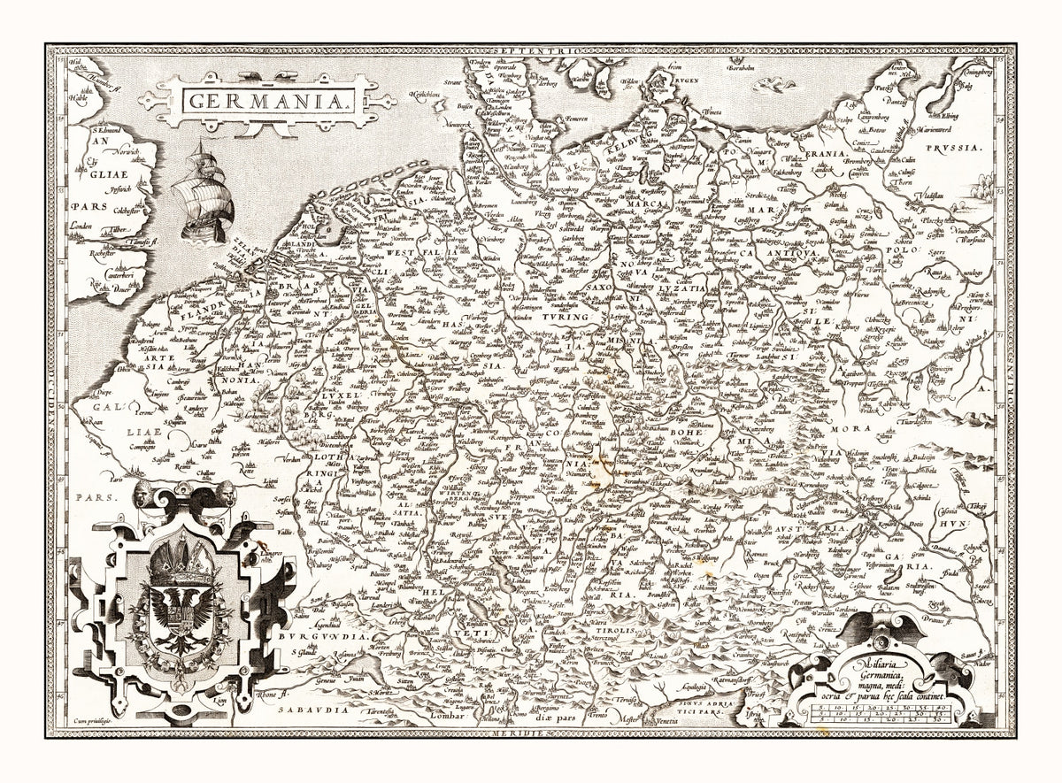 Preview of Vintage Map of Germania 1570