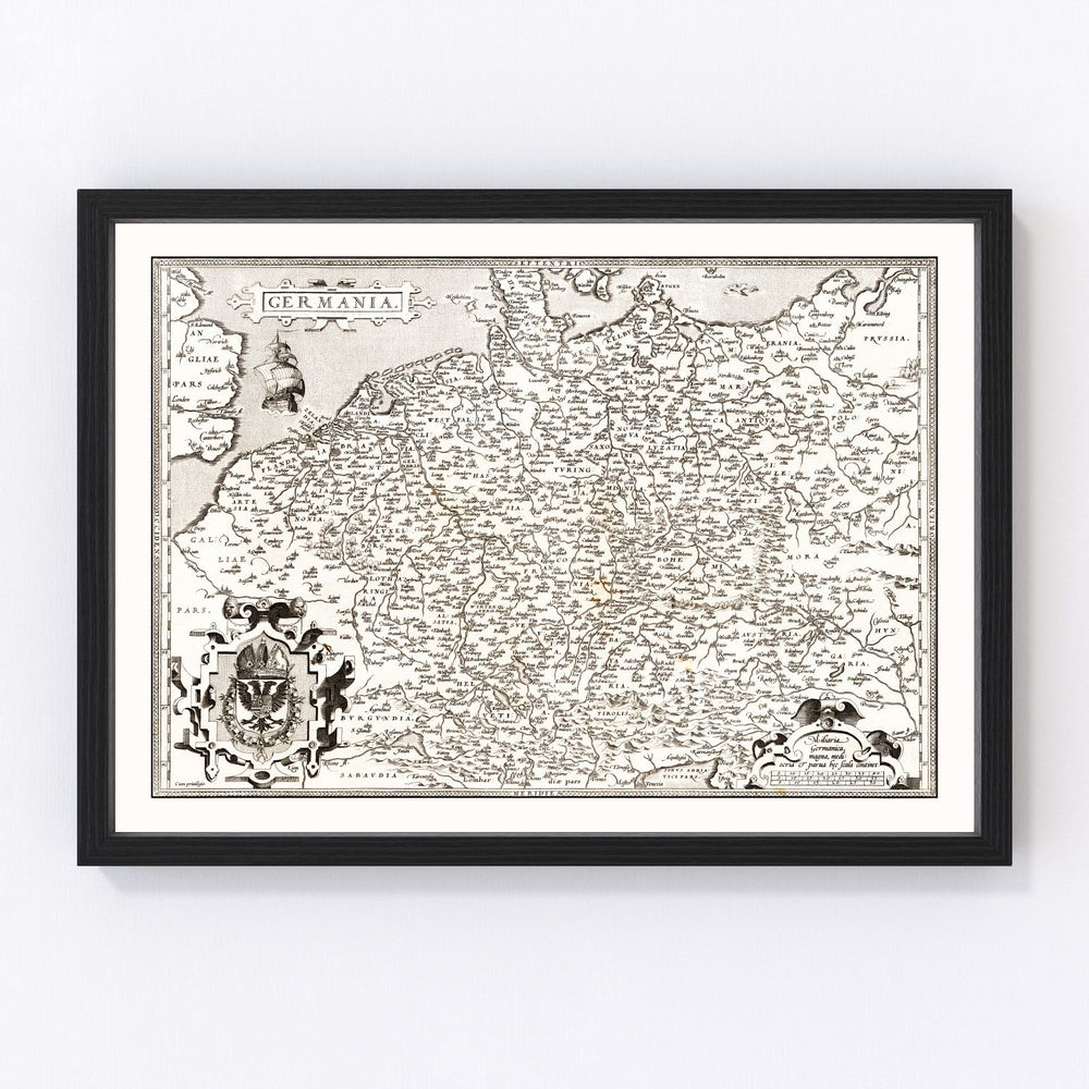 Germany Vintage Map 1570