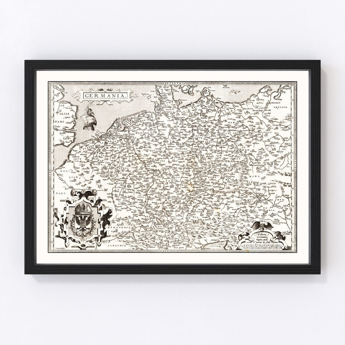 Germany Vintage Map 1570