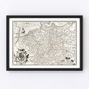 Germany Vintage Map 1570
