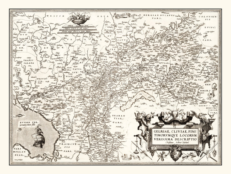Size comparison using Vintage Map of Germany 1570