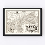 Germany Vintage Map 1570