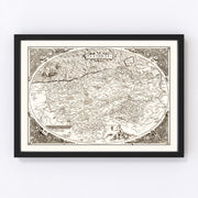 Belgium Vintage Map 1570