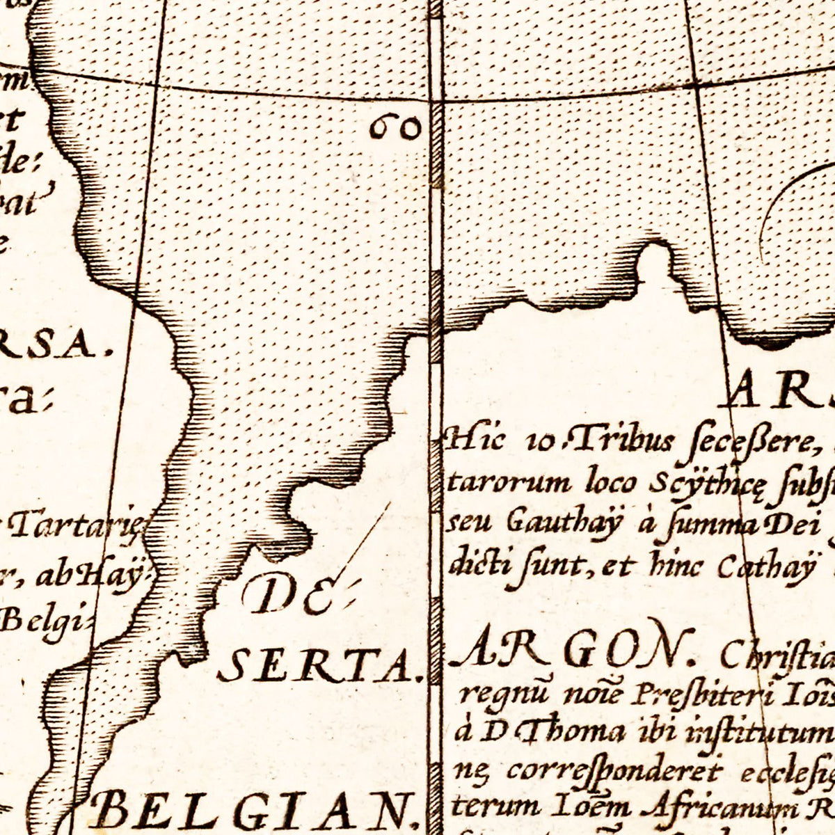 Restored historic details from the 1570 country map of County