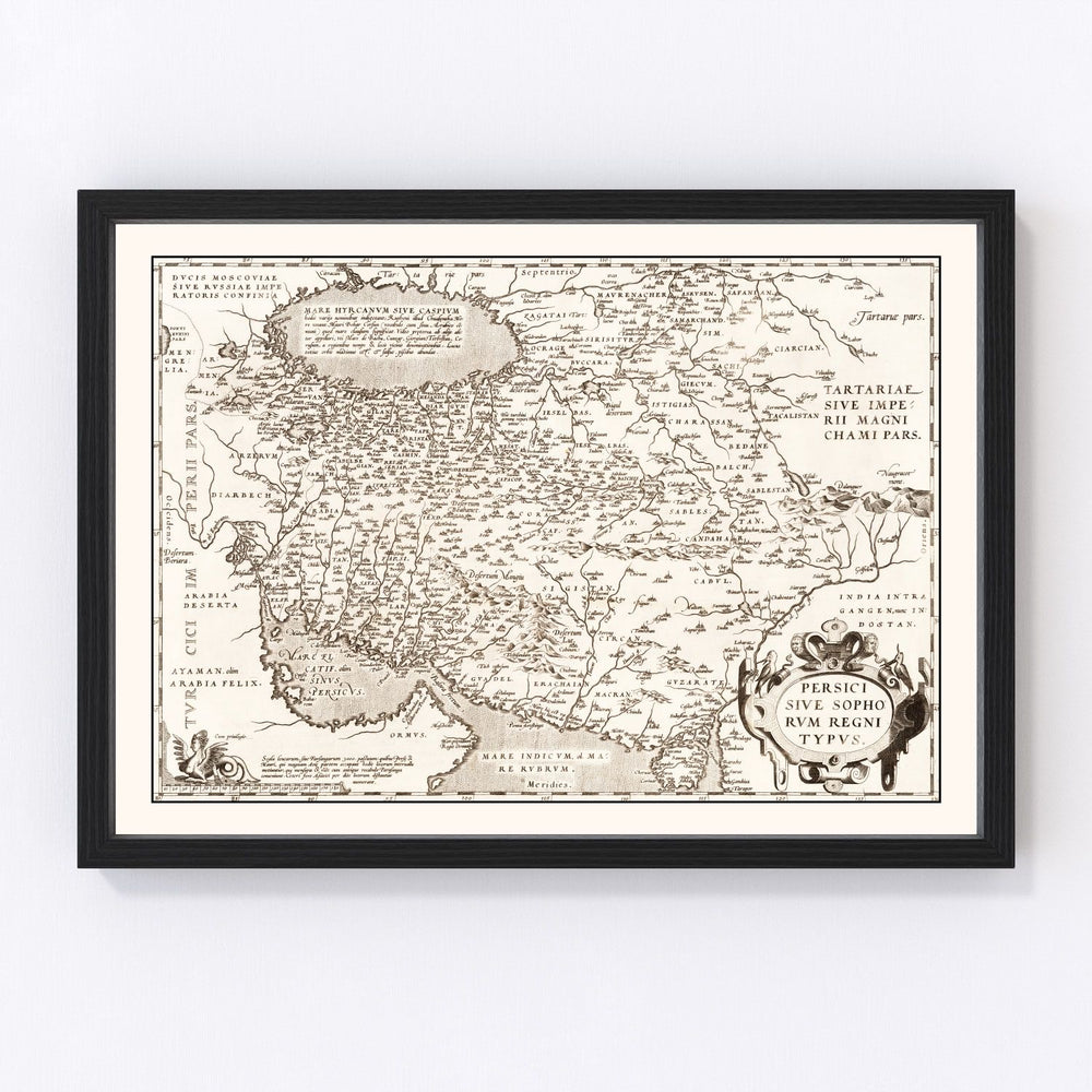 Persian Empire Vintage Map 1570