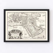 Turkish Empire Vintage Map 1570