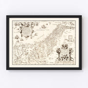 The Holy Lands Vintage Map 1570