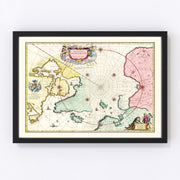 North Pole Vintage Map 1665
