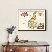 Norway map art