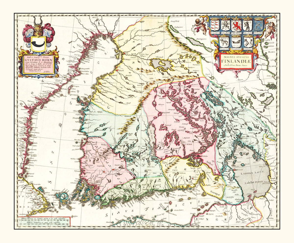 Preview of Vintage Map of Finland 1665