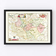 Poland Vintage Map 1665