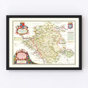 Poland Vintage Map 1665
