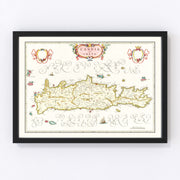 Greece Vintage Map 1665