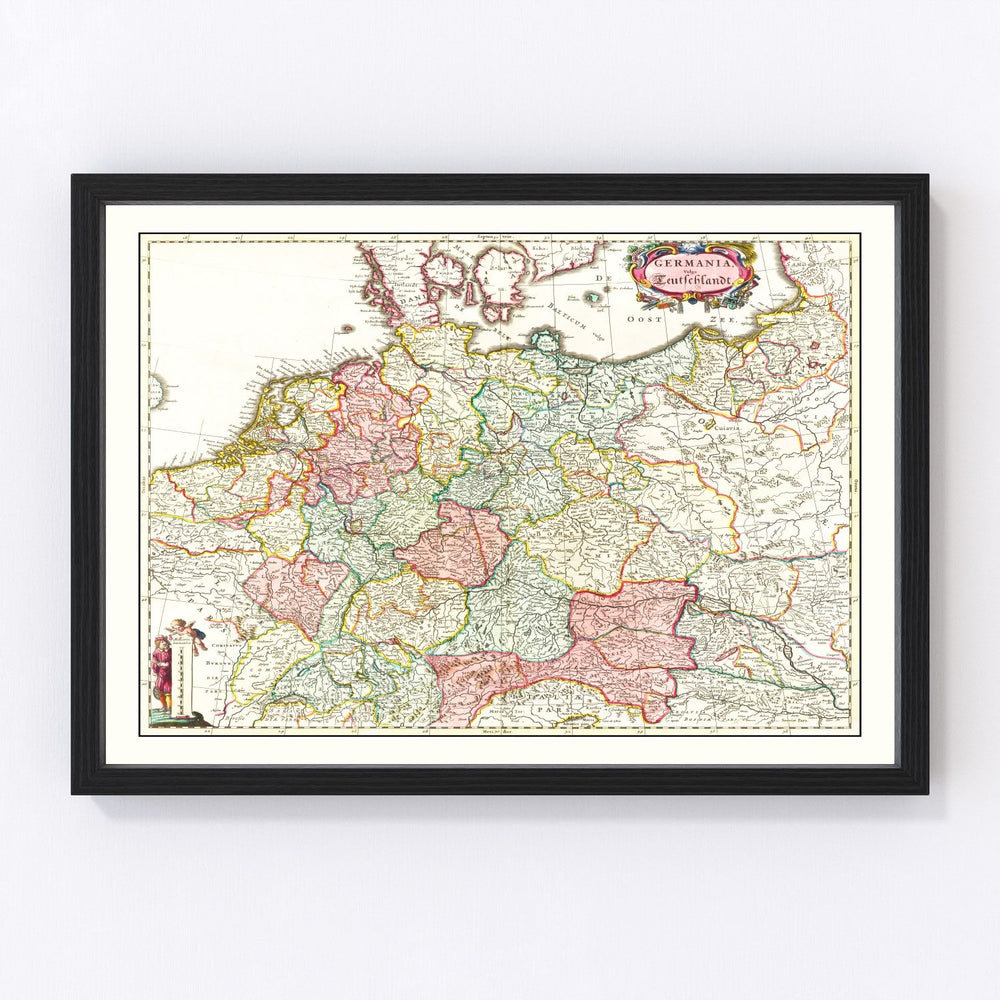 Germany Vintage Map 1665