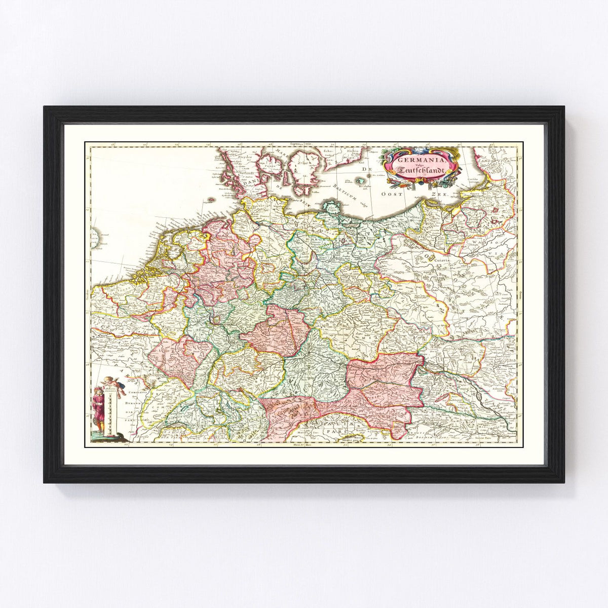Germany Vintage Map 1665