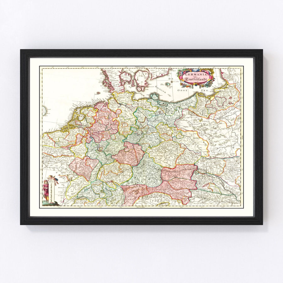 Germany Vintage Map 1665