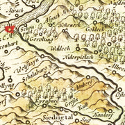 old Austria map map