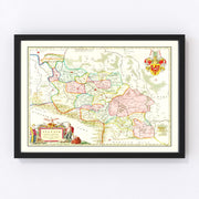 Silesia Vintage Map 1665