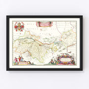 Breslau Vintage Map 1665