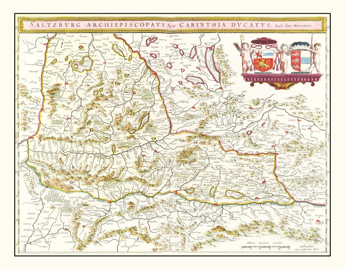 Preview of Vintage Map of Western Austria 1665