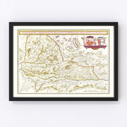 Western Austria Vintage Map 1665