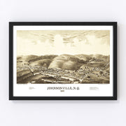 Johnsonville Vintage Map 1887
