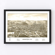 Johnstown Vintage Map 1888