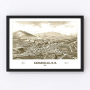 Keeseville Vintage Map 1887