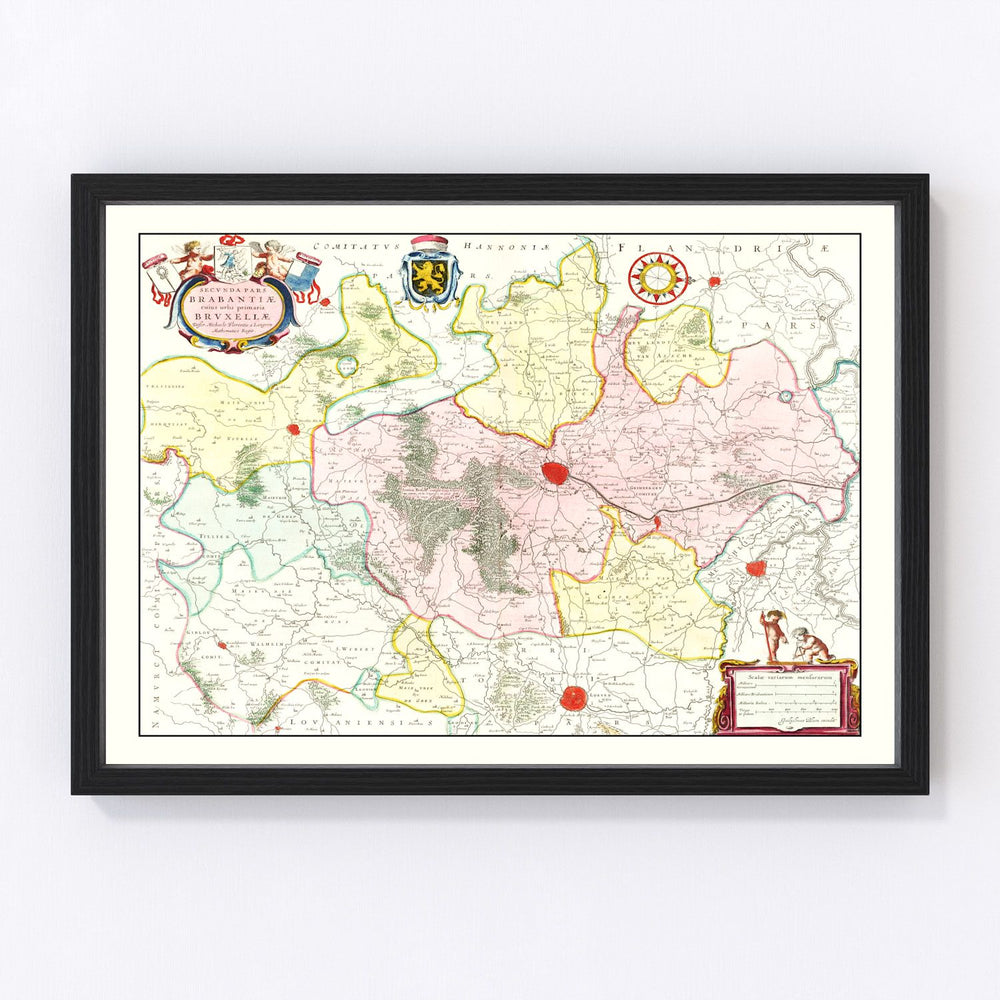Brabant Vintage Map 1665