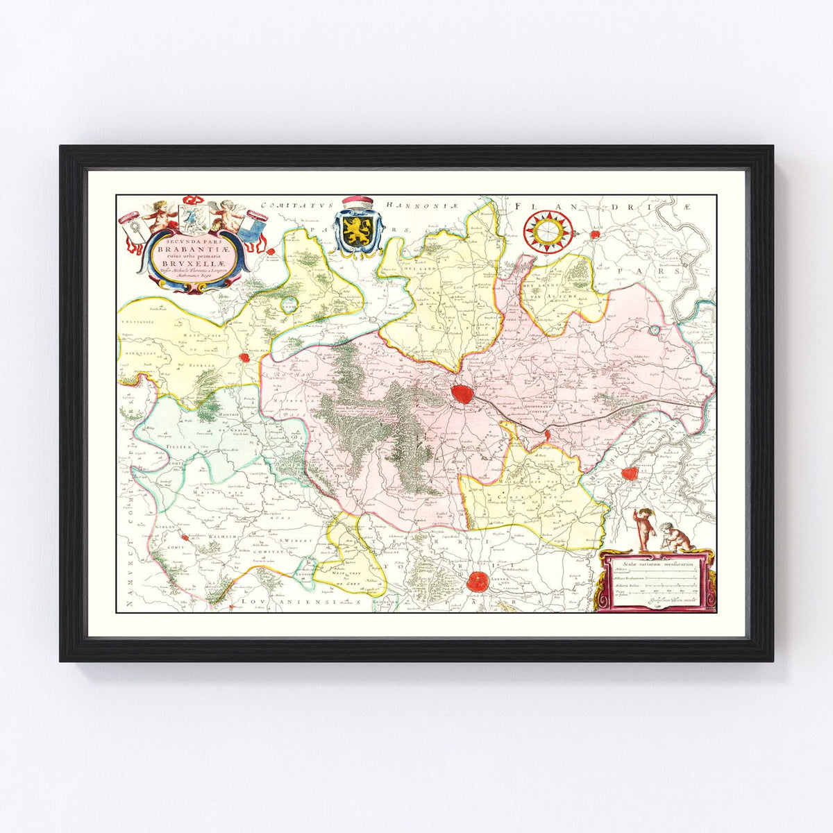 Brabant Vintage Map 1665