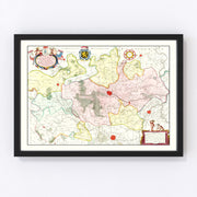 Brabant Vintage Map 1665