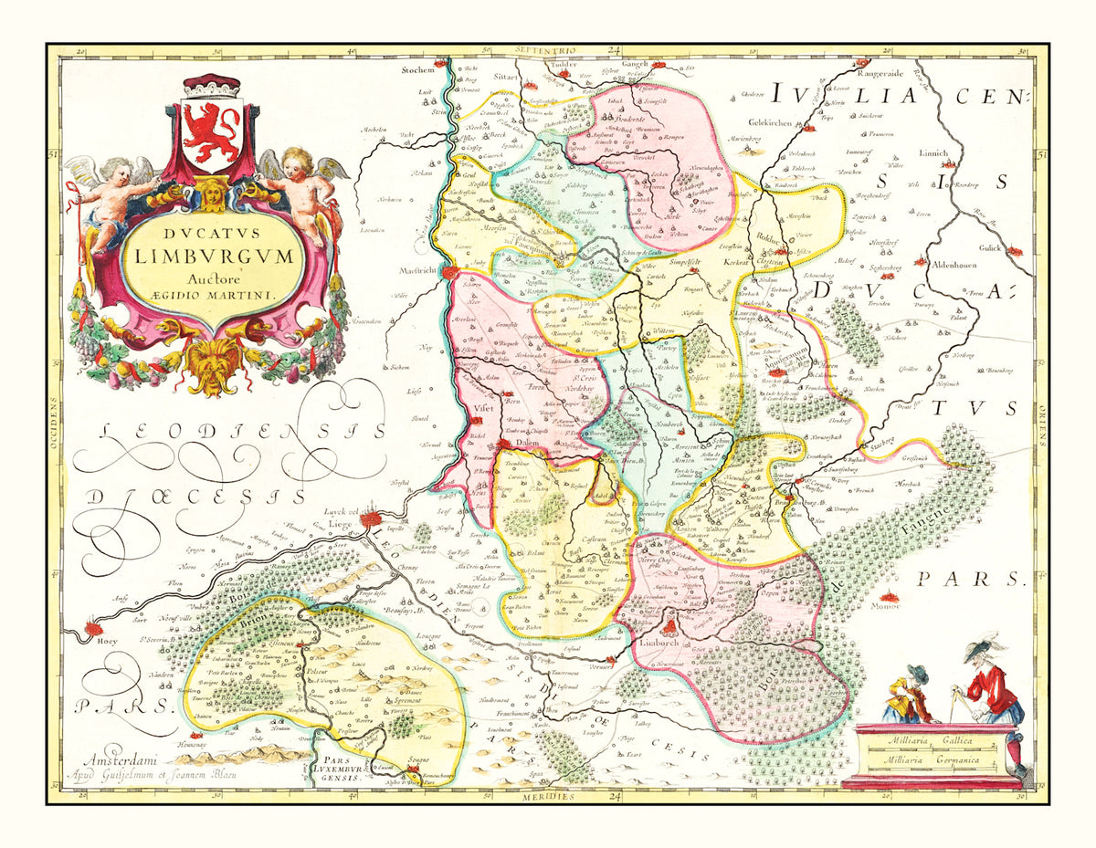 Preview of Vintage Map of Limburg, Belgium 1665