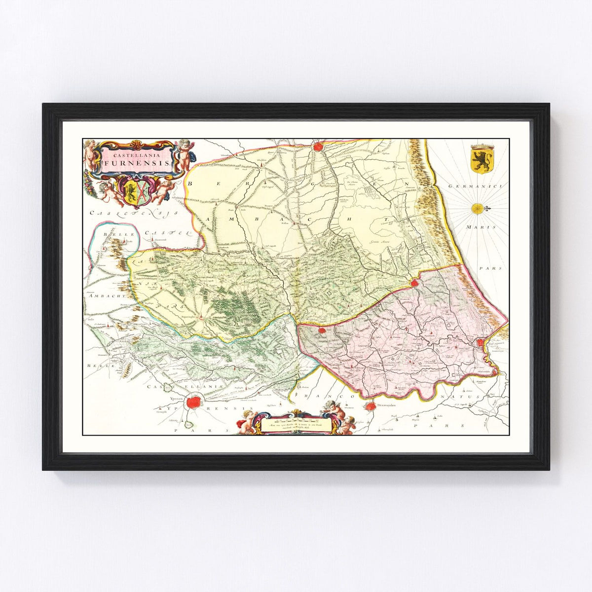 Veurne Vintage Map 1665