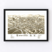 Lowville Vintage Map 1885