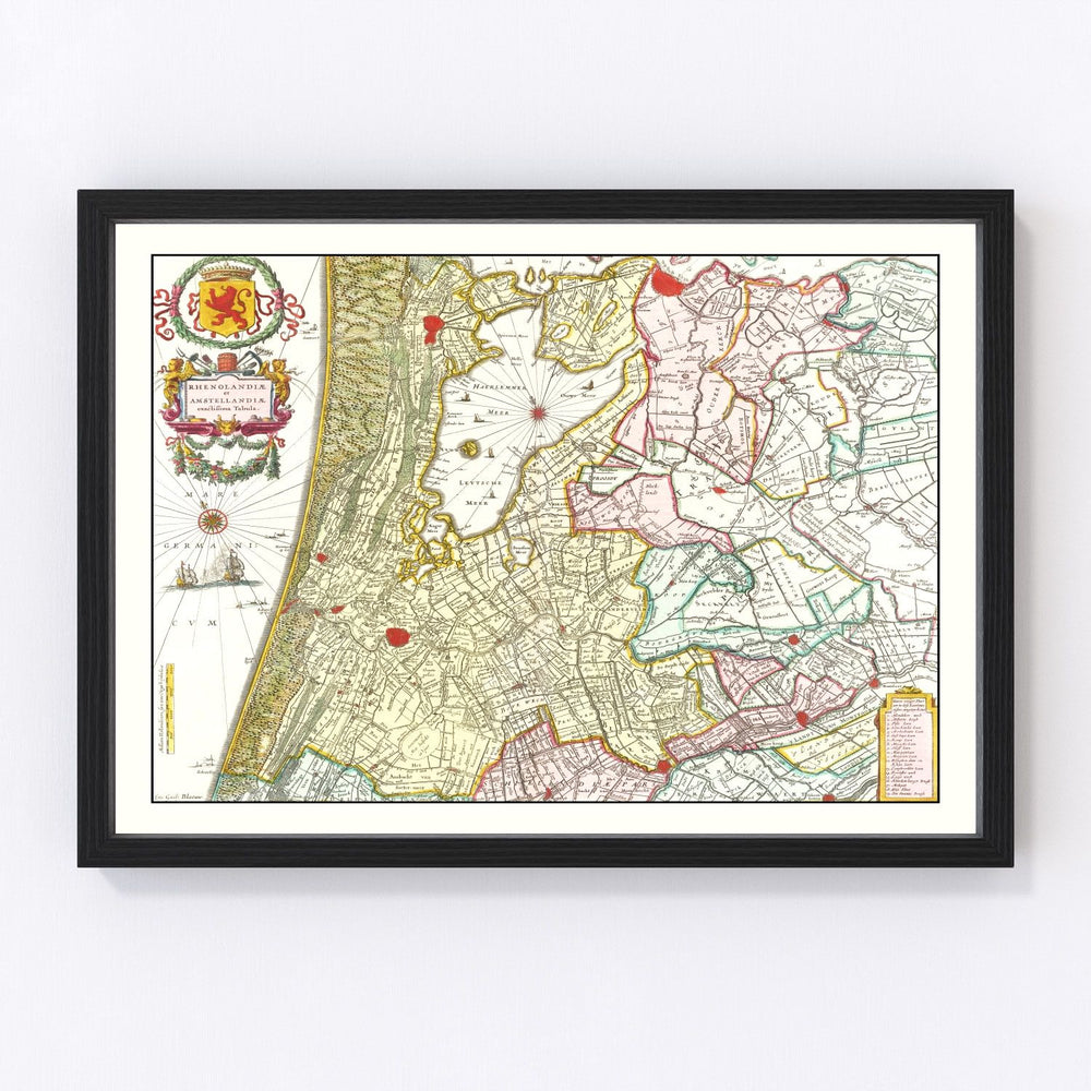 Amsterdam Vintage Map 1665