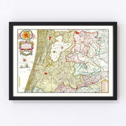 Amsterdam Vintage Map 1665