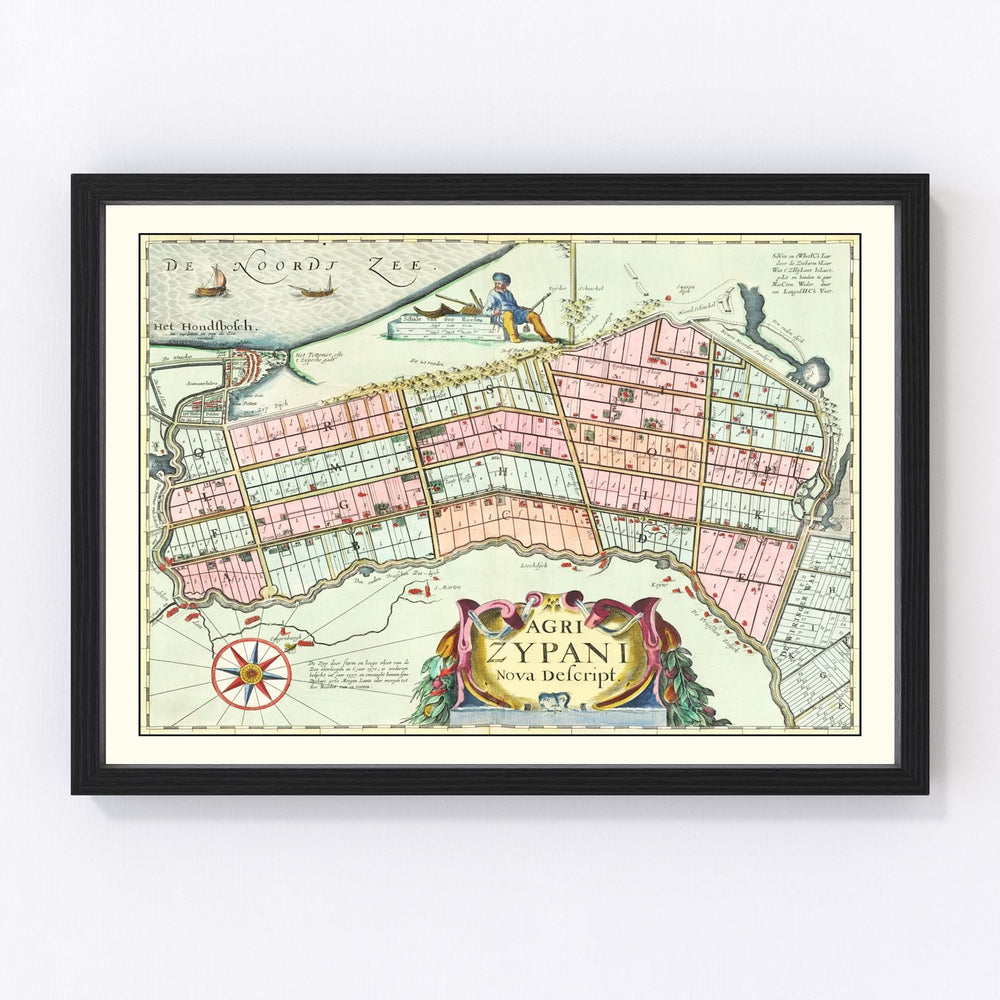 Zijpe Vintage Map 1665